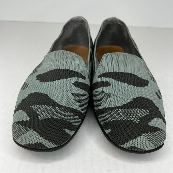 Comfortview Womens Size 10.5 Madie Camo Knit Slip-On Low Top Flats Loafers - Picture 3 of 9